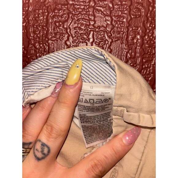 Mid Length Tan Chino Shorts - Picture 4 of 4